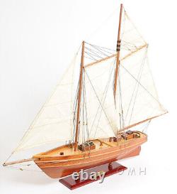 Modèle de voilier américain en bois de 33 pouces - Réplique de bateau neuf