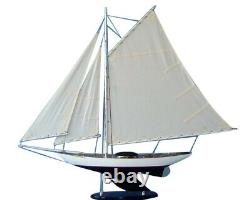 Modèle de voilier en bois 26, bateau de réplique, navire, décoration de maison nautique, cadeau.