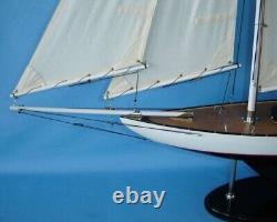 Modèle de voilier en bois 26, bateau de réplique, navire, décoration de maison nautique, cadeau.