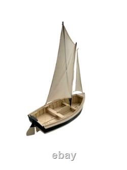 Modèle de voilier en bois Décoration nautique côtière vintage