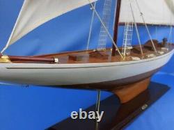 Modèle de voilier en bois de 69 pouces Columbia - Bateau de yacht nautique pour la décoration d'intérieur.