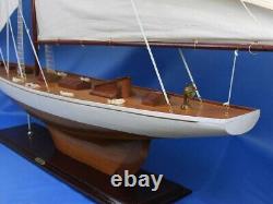 Modèle de voilier en bois de 69 pouces Columbia - Bateau de yacht nautique pour la décoration d'intérieur.