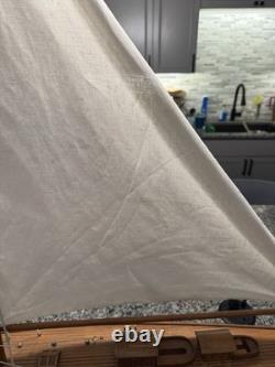 Modèle de voilier sloop en bois de qualité supérieure 33L 37T avec fittings en laiton