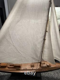 Modèle de voilier sloop en bois de qualité supérieure 33L 37T avec fittings en laiton
