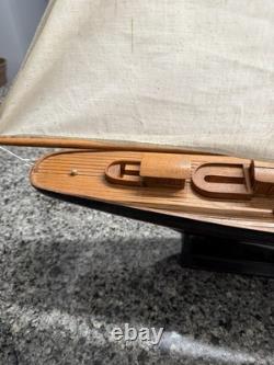 Modèle de voilier sloop en bois de qualité supérieure 33L 37T avec fittings en laiton