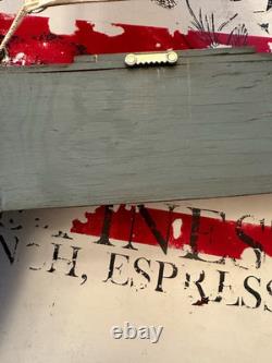 Modèle de yacht à grande échelle VTG en bois/tissu monté au mur, voilier 46x48