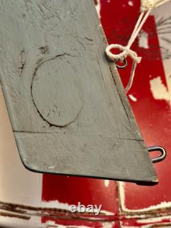 Modèle de yacht à grande échelle VTG en bois/tissu monté au mur, voilier 46x48