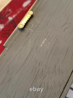 Modèle de yacht à grande échelle VTG en bois/tissu monté au mur, voilier 46x48