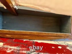 Modèle de yacht à grande échelle VTG en bois/tissu monté au mur, voilier 46x48