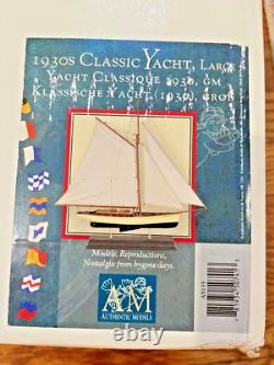 Modèle de yacht classique des années 1930