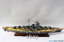 Modèle du Bismarck Navire de Guerre 39.3 ? Modèle de Cuirassé Fait à la Main
