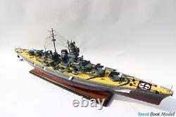 Modèle du Bismarck Navire de Guerre 39.3 ? Modèle de Cuirassé Fait à la Main