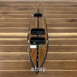 Modèle en bois de bateau à grande vitesse à triple cockpit 25