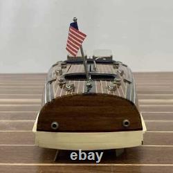 Modèle en bois de bateau à grande vitesse à triple cockpit 25