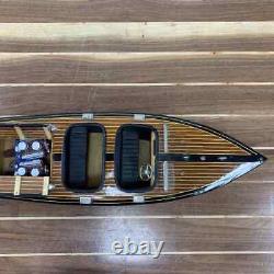 Modèle en bois de bateau à grande vitesse à triple cockpit 25