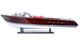 Mod&egrave;le En Bois De Bateau &agrave; Moteur Rc Ready Riva Aquarama 35 Runabout En Acajou