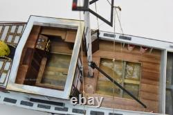 Modèle en bois de bateau chasseur de requins orque conçu pour RC