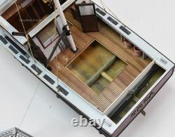 Modèle en bois de bateau chasseur de requins orque conçu pour RC