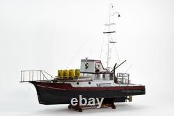 Modèle en bois de bateau chasseur de requins orque conçu pour RC