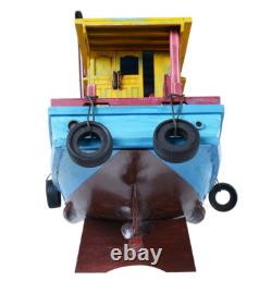 Modèle en bois de bateau de réfugié de pêche du Sud Vietnam 28 Tau Vuot Bien construit nouveau
