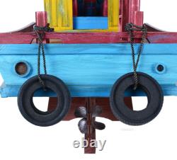 Modèle en bois de bateau de réfugié de pêche du Sud Vietnam 28 Tau Vuot Bien construit nouveau