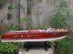 Modèle En Bois De Bateau Rapide 116 Red Riva Aquarama 21'' - Décoration Cadeau