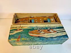Modèle en bois de bateau rapide Aristo-Craft fabriqué au Japon, fonctionnant sur batteries avec boîte jouet