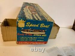 Modèle en bois de bateau rapide Aristo-Craft fabriqué au Japon, fonctionnant sur batteries avec boîte jouet