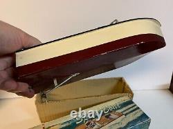 Modèle en bois de bateau rapide Aristo-Craft fabriqué au Japon, fonctionnant sur batteries avec boîte jouet