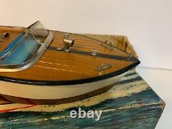 Modèle en bois de bateau rapide Aristo-Craft fabriqué au Japon, fonctionnant sur batteries avec boîte jouet