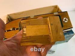 Modèle en bois de bateau rapide Aristo-Craft fabriqué au Japon, fonctionnant sur batteries avec boîte jouet