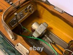 Modèle en bois de bateau rapide Aristo-Craft fabriqué au Japon, fonctionnant sur batteries avec boîte jouet