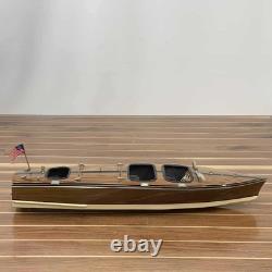 Modèle en bois de bateau rapide à triple cockpit 25