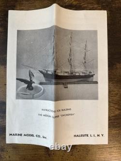 Modèle marin vintage rare Co. Clipper Swordfish No. 1084 boîte d'origine