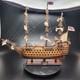 Mod&egrave;le R&eacute;duit De Bateau En Bois H.m.s. Victory 1805, Construit, 30 Pouces De Long, &eacute;norme Bateau