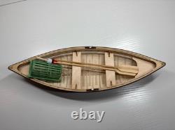 Modèle réduit de bateau en bois Peapod de homard à l'échelle 110 de Midwest Maine - Kit pré-assemblé
