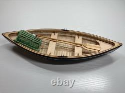Modèle réduit de bateau en bois Peapod de homard à l'échelle 110 de Midwest Maine - Kit pré-assemblé
