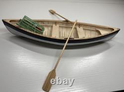 Modèle réduit de bateau en bois Peapod de homard à l'échelle 110 de Midwest Maine - Kit pré-assemblé