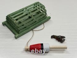 Modèle réduit de bateau en bois Peapod de homard à l'échelle 110 de Midwest Maine - Kit pré-assemblé