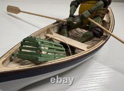 Modèle réduit de bateau en bois Peapod de homard à l'échelle 110 de Midwest Maine - Kit pré-assemblé