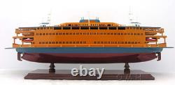 Modèle réduit de bateau en bois du ferry de Staten Island de 24 pouces NEUF