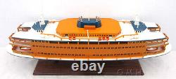 Modèle réduit de bateau en bois du ferry de Staten Island de 24 pouces NEUF
