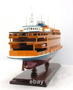 Modèle réduit de bateau en bois du ferry de Staten Island de 24 pouces NEUF