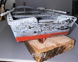 Modèle réduit de skiff en bois artisanal de qualité muséale de la Baie de Chesapeake par R Hoffman