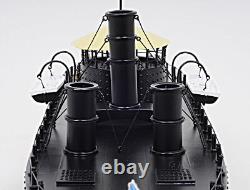 Modèle réduit en bois du cuirassé USS Monitor de la guerre civile - Bateau de guerre de la marine américaine 24