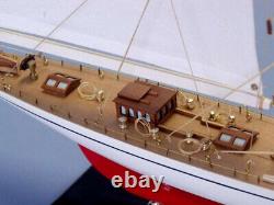 Modèle réduit en bois du voilier américain Ranger de la Coupe de l'America 1937, bateau à voile entièrement construit de 20 pouces, neuf.
