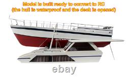 Modèle réduit en bois fait main du Chris Craft Commander 47 RC Convertible 32