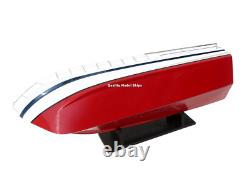 Modèle réduit en bois fait main du Chris Craft Commander 47 RC Convertible 32