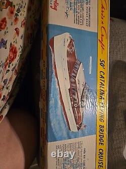 Modèles Vintage Chris Craft Sterling 50' Catalina Flying Bridge Cruiser Kit NIB