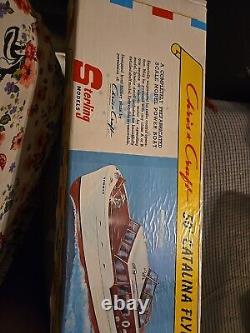 Modèles Vintage Chris Craft Sterling 50' Catalina Flying Bridge Cruiser Kit NIB